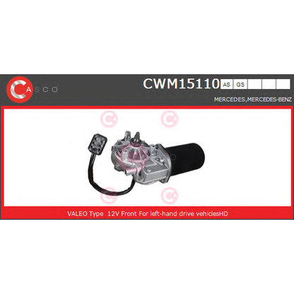 Photo Wiper Motor CASCO CWM15110AS