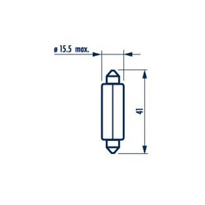 Photo Ampoule, feu de recul; Ampoule, feu de recul NARVA 17634