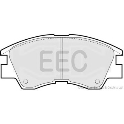 Фото Комплект тормозных колодок, дисковый тормоз EEC BRP0602