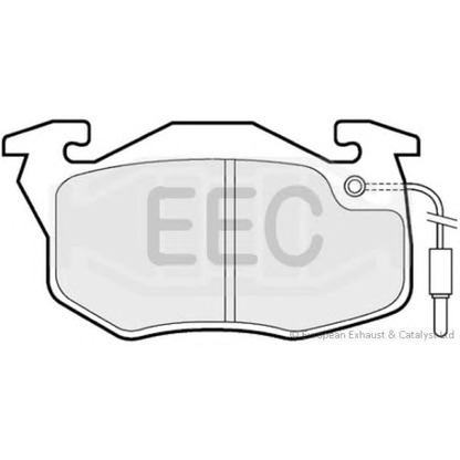 Photo Brake Pad Set, disc brake EEC BRP0624