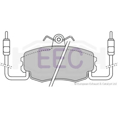 Photo Kit de plaquettes de frein, frein à disque EEC BRP0625