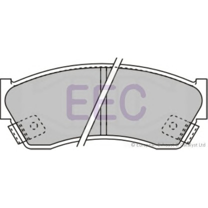 Фото Комплект тормозных колодок, дисковый тормоз EEC BRP0662