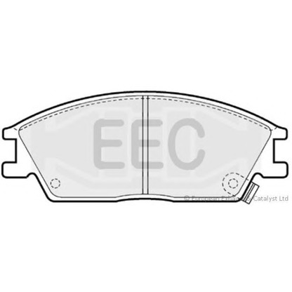 Фото Комплект тормозных колодок, дисковый тормоз EEC BRP0705