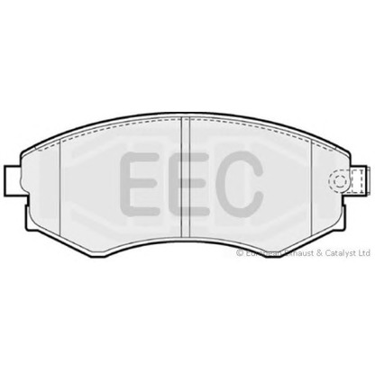 Фото Комплект тормозных колодок, дисковый тормоз EEC BRP0719