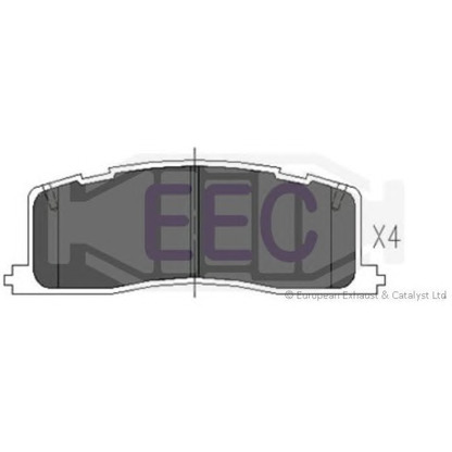 Photo Brake Pad Set, disc brake EEC BRP0754