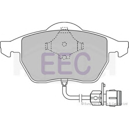 Photo Kit de plaquettes de frein, frein à disque EEC BRP0789
