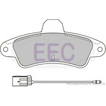 Photo Kit de plaquettes de frein, frein à disque EEC BRP0807