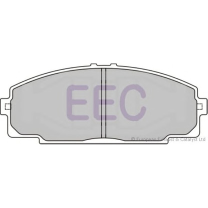 Фото Комплект тормозных колодок, дисковый тормоз EEC BRP0835