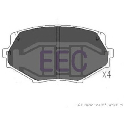 Photo Brake Pad Set, disc brake EEC BRP0900