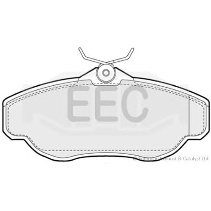 Photo Brake Pad Set, disc brake EEC BRP0904