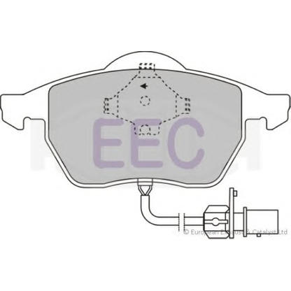 Photo Kit de plaquettes de frein, frein à disque EEC BRP0964