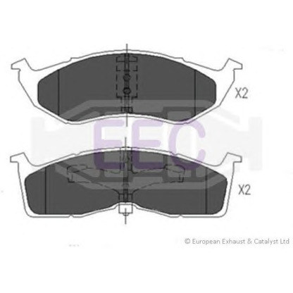 Photo Brake Pad Set, disc brake EEC BRP0978