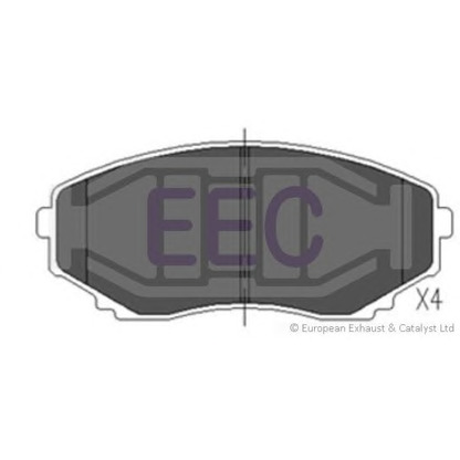 Photo Kit de plaquettes de frein, frein à disque EEC BRP1026