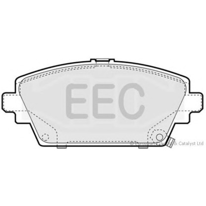 Zdjęcie Zestaw klocków hamulcowych, hamulce tarczowe EEC BRP1043