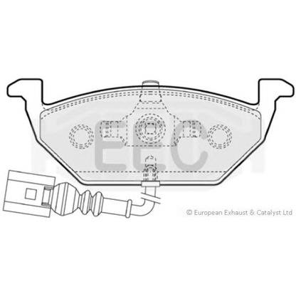 Photo Brake Pad Set, disc brake EEC BRP1109