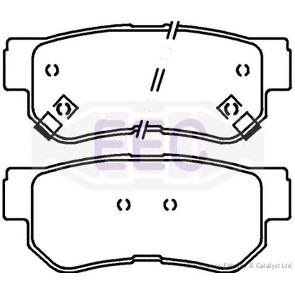 Foto Kit pastiglie freno, Freno a disco EEC BRP1121