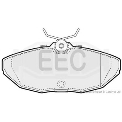 Photo Brake Pad Set, disc brake EEC BRP1127