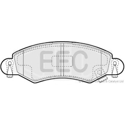 Фото Комплект тормозных колодок, дисковый тормоз EEC BRP1165