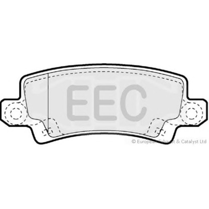 Фото Комплект тормозных колодок, дисковый тормоз EEC BRP1243