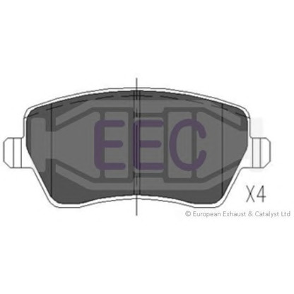 Фото Комплект тормозных колодок, дисковый тормоз EEC BRP1466