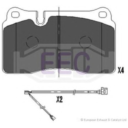 Photo Brake Pad Set, disc brake EEC BRP1508