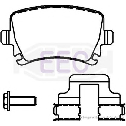 Foto Kit pastiglie freno, Freno a disco EEC BRP3225