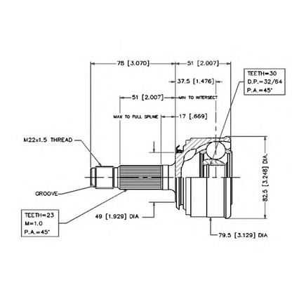 Photo Joint Kit, drive shaft VEMA 18289