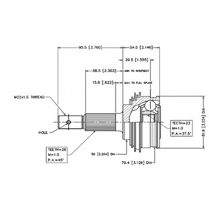 Photo Joint Kit, drive shaft VEMA 18427