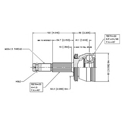 Photo Joint Kit, drive shaft VEMA 18437