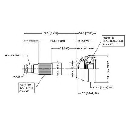 Photo Joint Kit, drive shaft VEMA 18489