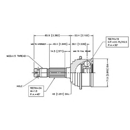 Photo Joint Kit, drive shaft VEMA 18493