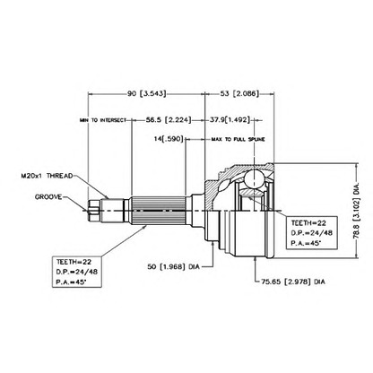 Photo Joint Kit, drive shaft VEMA 18517