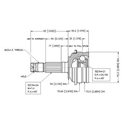 Photo Jeu de joints, arbre de transmission VEMA 18604