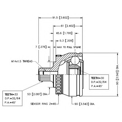 Photo Joint Kit, drive shaft VEMA 18644