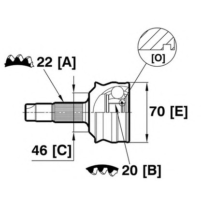 Photo Joint Kit, drive shaft VEMA 18891