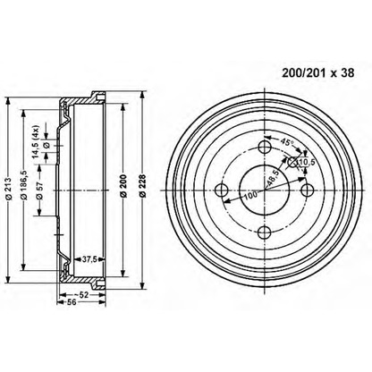 Foto Bremstrommel VEMA 800827