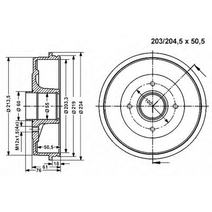 Foto Tamburo freno VEMA 800836