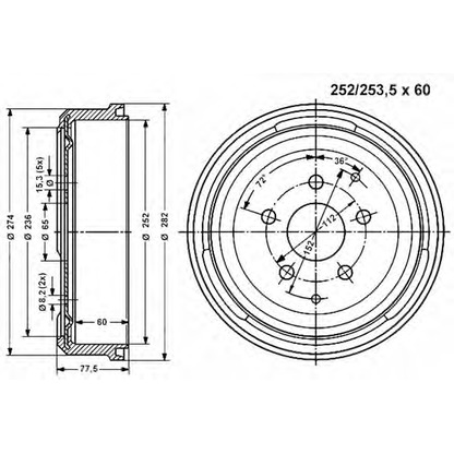 Photo Brake Drum VEMA 800854