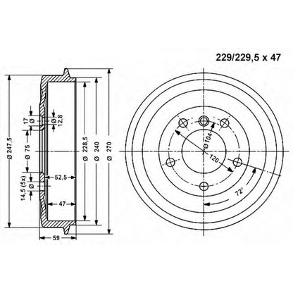 Photo Brake Drum VEMA 801014