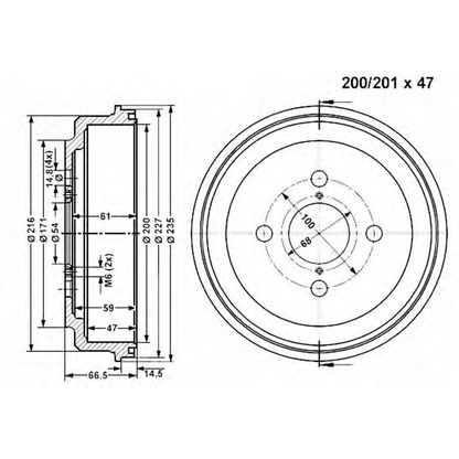 Photo Brake Drum VEMA 801074