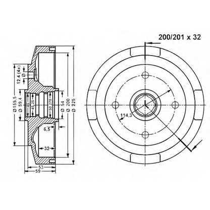 Foto Tamburo freno VEMA 801156