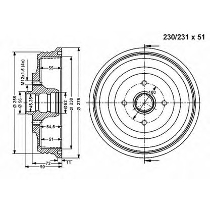 Foto Bremstrommel VEMA 801232