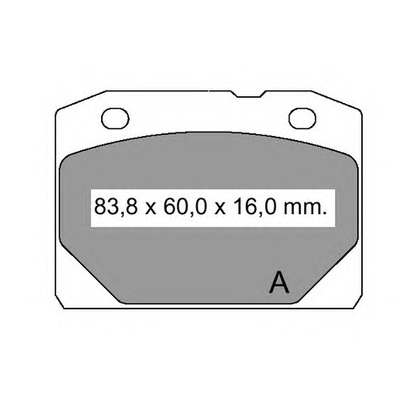 Photo Brake Pad Set, disc brake VEMA 831000