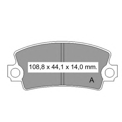 Photo Brake Pad Set, disc brake VEMA 831310