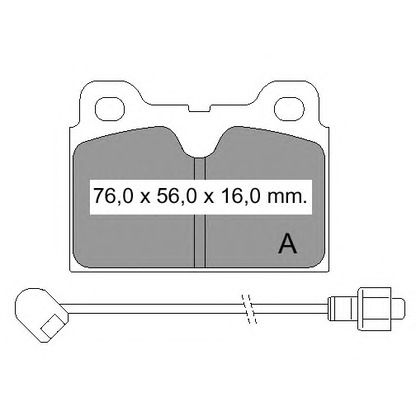 Photo Brake Pad Set, disc brake VEMA 832420