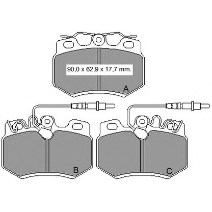 Photo Brake Pad Set, disc brake VEMA 832960