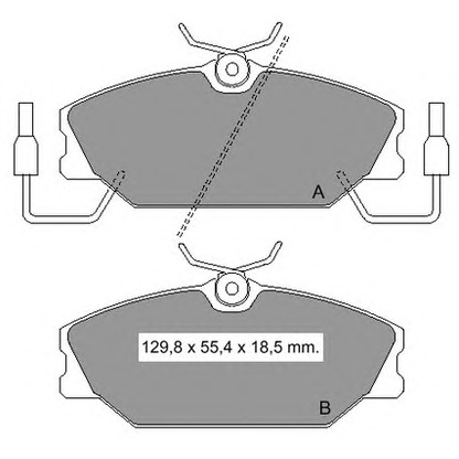 Photo Brake Pad Set, disc brake VEMA 833881