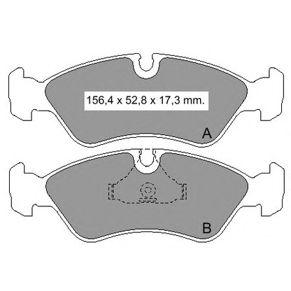 Photo Brake Pad Set, disc brake VEMA 833950