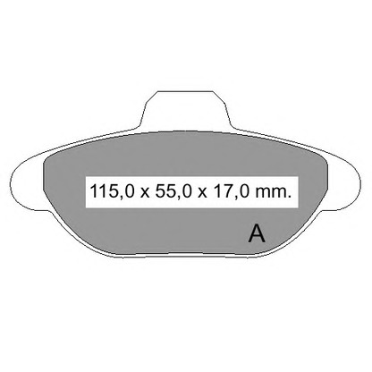 Foto Bremsbelagsatz, Scheibenbremse VEMA 834180