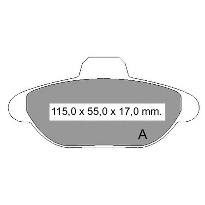 Photo Brake Pad Set, disc brake VEMA 834460